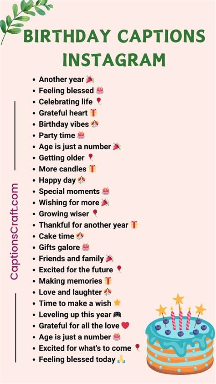 Celebrate Your Day With The Perfect Instagram Caption For Your Birthday