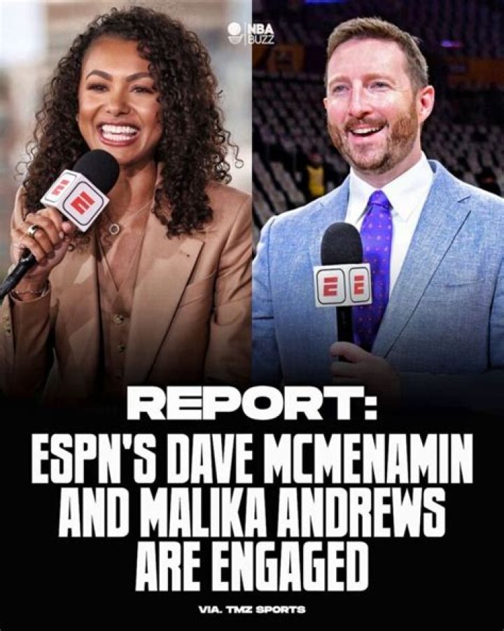 Dave McMenamin And Malika Andrews: Engaged!