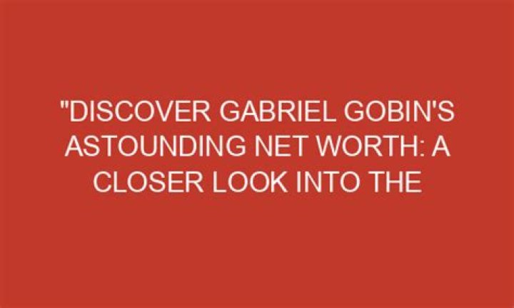Uncover His Astounding Net Worth