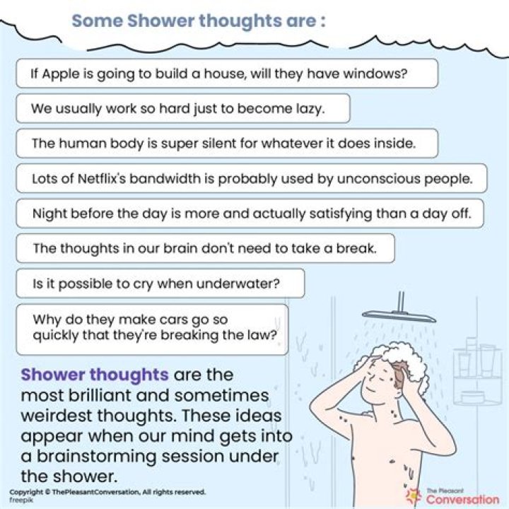 Uncover The Profound: Deep Shower Thoughts To Ponder